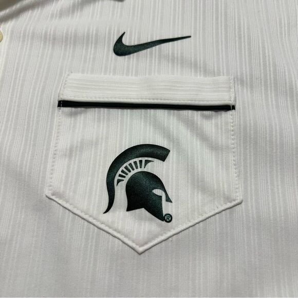 Michigan State University Spartans Nike Dri Fit Polo Size XL NWT - Picture 6 of 11